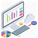 비즈니스 분석 온라인 분석 비즈니스 인포그래픽 아이콘
