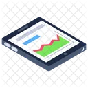 Mobile Graph Mobile Analytics Infographic アイコン