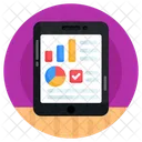 온라인 분석 비즈니스 앱 통계 앱 아이콘