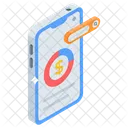 Online Business Mobile Analytics Business Icon