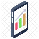 Mobile Graph Mobile Analytics Infographic Icon