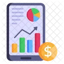 Business App Financial Analysis Mobile Analytics Icon