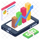 Geschaftsdaten Geschafts App Datenanalyse Symbol