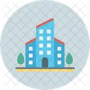 Business Arcade Head Office Modern Building Icon