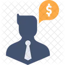 Mann Geschaftsmann Geld Symbol