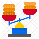 Scale Money Coin Icon