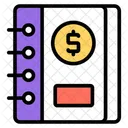 Business Book Guidebook Textbook Icon
