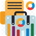 Business Briefcase Graph Business Briefcase Graph Icon