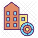 Business Building Target  Icon