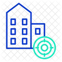Business Building Target  Icon