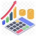 Financial Calculation Budget Business Calculation Icon