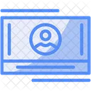 Business Card Networking Contact Icon
