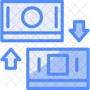 Business Card Exchange Networking Tool Contact Sharing Icon