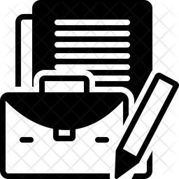 Business-Case Icon of Glyph style - Available in SVG, PNG, EPS, AI
