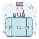 Business Portfolio Luggage Bag Briefcase Symbol