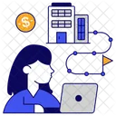 Business Center Business Destination Office Employee Icon