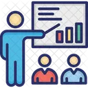 Business Chart Business Meeting Business Presentation Icon