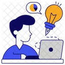 Business Chat Creative Writing Innovation Icon