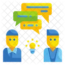 Business Chat Business Chatting Discussion Icon