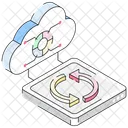 Business Cloud Synchronization Backup Icon