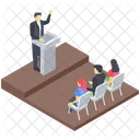 Business Speech Business Conference Business Meeting Icon