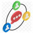 Business Communication Team Communication Communication Network Icon