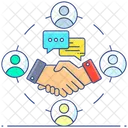 Business Communication Business Deal Partnership Icon