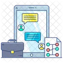 Business Communication  Icon