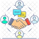 Business Communication Business Deal Partnership Icon