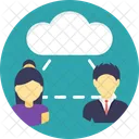 Cloud User Businessman Icon