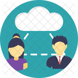 Business Community Cloud Icon