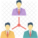 Business Community Network Business Networking Group Distant Work Icon