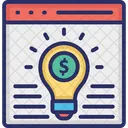 Business Concept Business Idea Website Digital Business Idea Icon