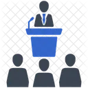 Business Conference Business Meeting Press Conference Icon