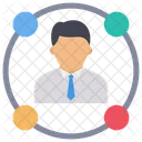 Business Connection Employee Manager Icon