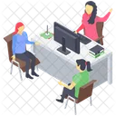 Group Discussion Business Communication Business Meeting Icon
