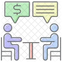 Business Consulting Lineal Color Icon Icon