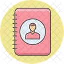 Business Contacts Contact Round Icon