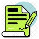 Agreement Pencil Signature Icon