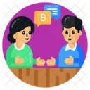 Bitcoin Discussion Bitcoin Communication Financial Communication Icon