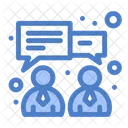 Business Conversation Employee Conversation Chat Icon