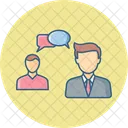 Business Conversation Business Talk Chat Icon