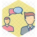 Business conversation  Icon