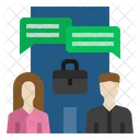 Business Conversation Chatting Conversation Icon