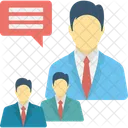 Business Conversation Business Meeting Chat Icon