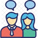 Business Conversation Business Dialogue Business Meeting Icon