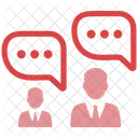Business Conversation Business Chatting Business Communication Icon
