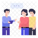 Business Talk Business Communication Business Meeting Icon