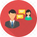 Business Conversation Job Interview Teamwork Icon
