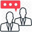 Business conversation  Icon